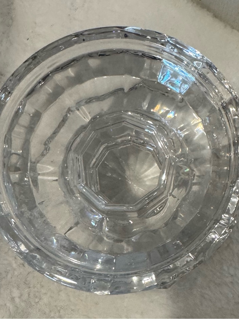 Waterford Crystal Pillar Candlestick Holder Bedford Pattern - Picture 4 of 4